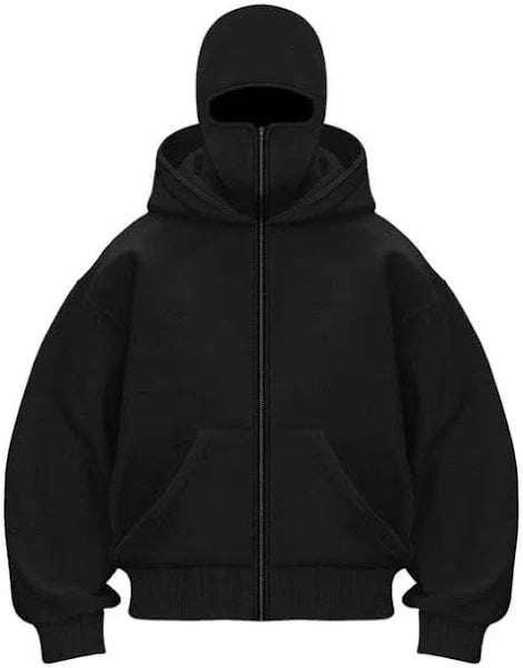 Balaclava Zipper Hoodie for Men