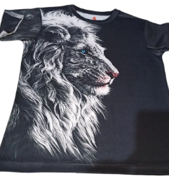 Men Printed Round Neck Polyester Gold T-Shirt